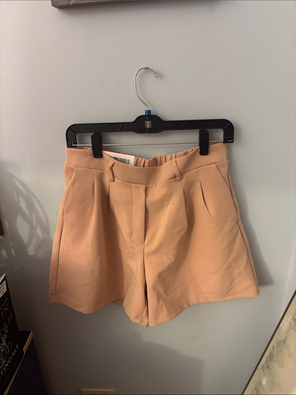32 Degrees Peach High-Waist Pleated Women's Shorts